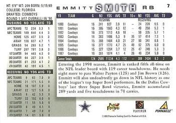 1998 Score #7 Emmitt Smith Back