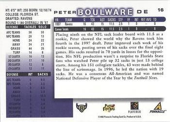 1998 Score #16 Peter Boulware Back
