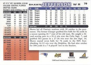 1998 Score #79 Shawn Jefferson Back
