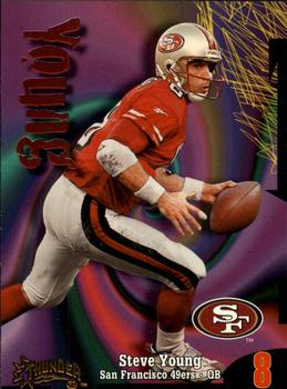 1998 SkyBox Thunder #205 Steve Young Front