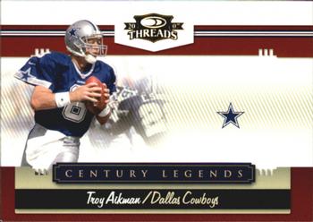 2007 Donruss Threads - Century Legends Gold #CL-9 Troy Aikman Front