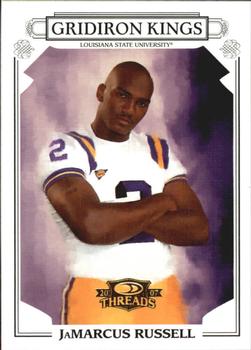 2007 Donruss Threads - College Gridiron Kings Gold #CGK-16 JaMarcus Russell Front