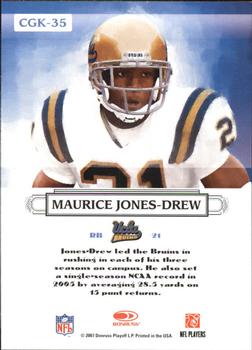 2007 Donruss Threads - College Gridiron Kings Gold #CGK-35 Maurice Jones-Drew Back