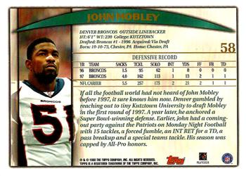 1998 Topps #58 John Mobley Back