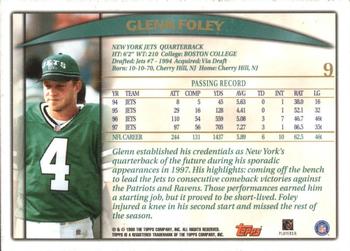 1998 Topps #9 Glenn Foley Back