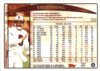 1998 Topps #30 Steve Young Back