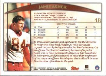 1998 Topps #48 Jamie Asher Back