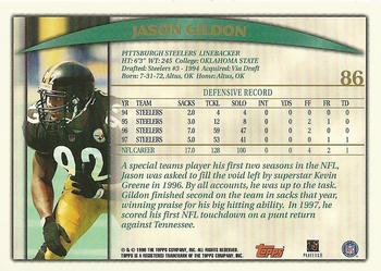 1998 Topps #86 Jason Gildon Back
