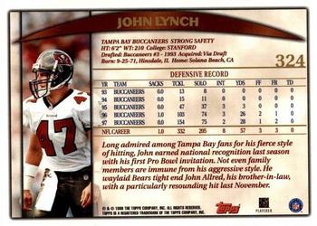 1998 Topps #324 John Lynch Back