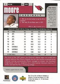 1998 UD Choice #2 Rob Moore Back