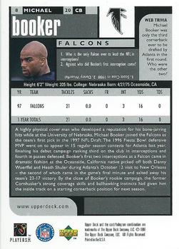 1998 UD Choice #8 Michael Booker Back