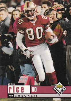 1998 UD Choice #438 Jerry Rice Front