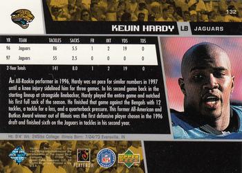 1998 Upper Deck #132 Kevin Hardy Back