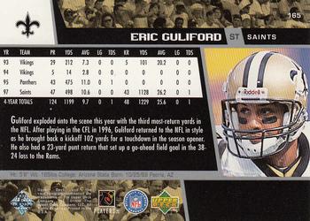 1998 Upper Deck #165 Eric Guliford Back