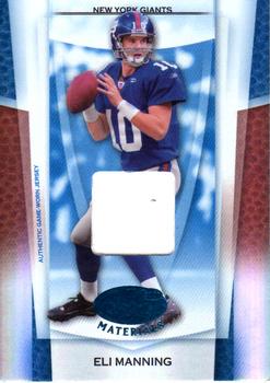 2007 Leaf Certified Materials - Mirror Blue Materials #7 Eli Manning Front