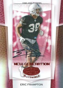 2007 Leaf Certified Materials - Mirror Red Signatures #162 Eric Frampton Front