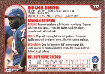 1999 Bowman Chrome #117 Bruce Smith Back