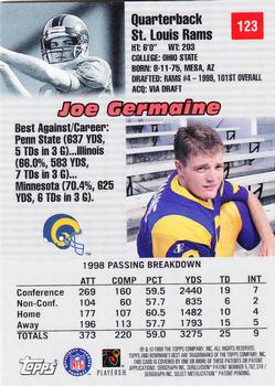 1999 Bowman's Best #123 Joe Germaine Back