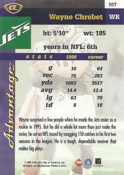 1999 Collector's Edge Advantage #107 Wayne Chrebet Back