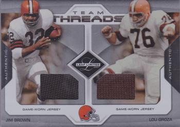 2007 Leaf Limited - Team Threads Dual #TC-4 Jim Brown / Lou Groza Front