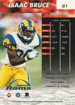 1999 Collector's Edge Fury #21 Isaac Bruce Back