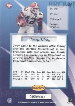 1999 Collector's Edge Masters #50 Terry Kirby Back