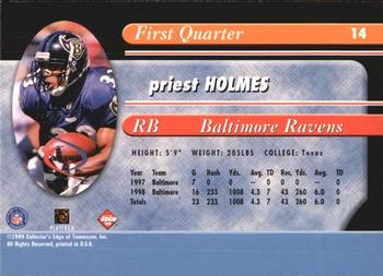 1999 Collector's Edge Odyssey #14 Priest Holmes Back
