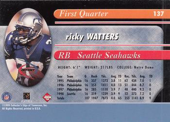 1999 Collector's Edge Odyssey #137 Ricky Watters Back