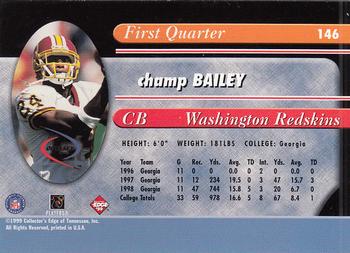 1999 Collector's Edge Odyssey #146 Champ Bailey Back
