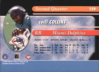 1999 Collector's Edge Odyssey #159 Cecil Collins Back