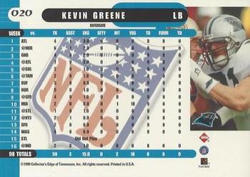 1999 Collector's Edge Supreme #020 Kevin Greene Back