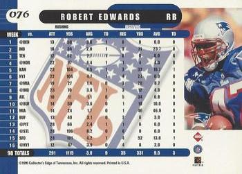 1999 Collector's Edge Supreme #076 Robert Edwards Back