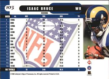 1999 Collector's Edge Supreme #103 Isaac Bruce Back
