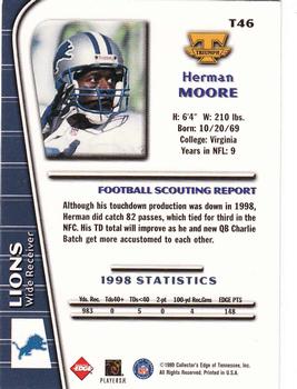 1999 Collector's Edge Triumph #T46 Herman Moore Back