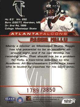 1999 Fleer Focus #122R Reggie Kelly Back
