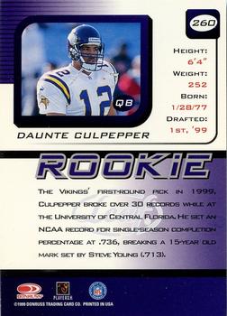 1999 Leaf Rookies & Stars #260 Daunte Culpepper Back