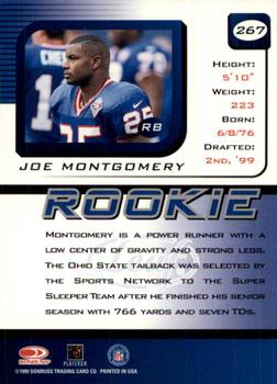 1999 Leaf Rookies & Stars #267 Joe Montgomery Back