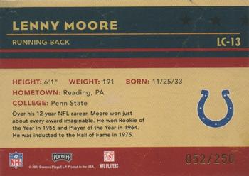 2007 Playoff Contenders - Legendary Contenders #LC-13 Lenny Moore Back