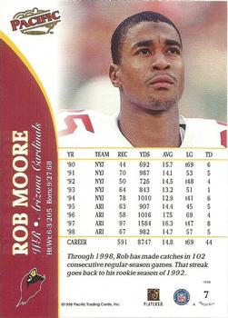 1999 Pacific #7 Rob Moore Back