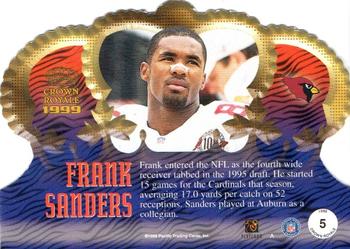 1999 Pacific Crown Royale #5 Frank Sanders Back