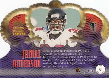 1999 Pacific Crown Royale #6 Jamal Anderson Back
