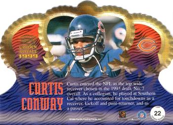 1999 Pacific Crown Royale #22 Curtis Conway Back