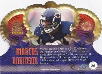 1999 Pacific Crown Royale #26 Marcus Robinson Back