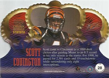 1999 Pacific Crown Royale #28 Scott Covington Back