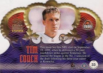 1999 Pacific Crown Royale #33 Tim Couch Back
