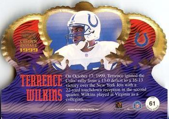 1999 Pacific Crown Royale #61 Terrence Wilkins Back