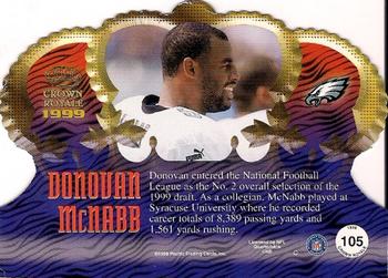 1999 Pacific Crown Royale #105 Donovan McNabb Back