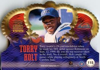 1999 Pacific Crown Royale #115 Torry Holt Back