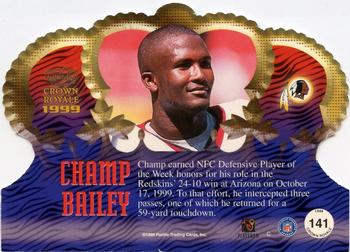 1999 Pacific Crown Royale #141 Champ Bailey Back