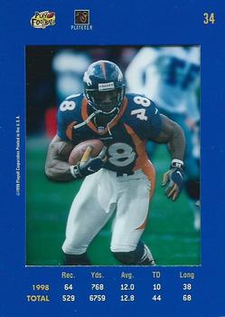 1999 Playoff Absolute SSD #34 Shannon Sharpe Back